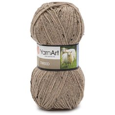 Пряжа YarnArt Tweed 100гр 300м (30% шерсть, 60% акрил, 10% вискоза) (227 кофе с молоком) 5 шт