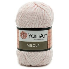 Пряжа YarnArt Velour 100г 170м (100% микрополиэстер) (866 нежно-розовый) 5 шт