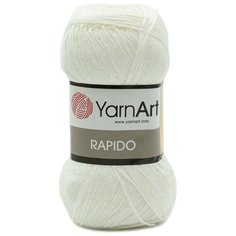 Пряжа YarnArt Rapido 100гр 350м (100% микрофибра акрил) (671 белый) 5 шт