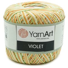 Пряжа YarnArt Violet Melange 50гр 282м (100% мерсеризированный хлопок) (503 меланж) 6 шт