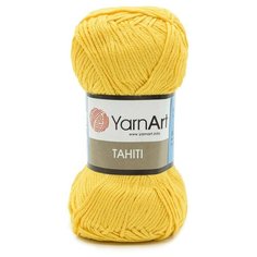 Пряжа YarnArt Tahiti 50гр 140м (50% бамбук, 50% хлопок) (220 желтый) 8 шт