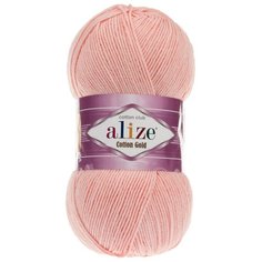 Пряжа ALIZE Cotton gold (55%хлопок,45%акрил)ТУ (393 светло-розовый) 5 шт