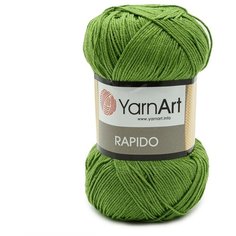 Пряжа YarnArt Rapido 100гр 350м (100% микрофибра акрил) (674 зеленый) 5 шт