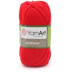 Пряжа YarnArt Norway 100гр 105м (100% акрил) (41 красный) 5 шт