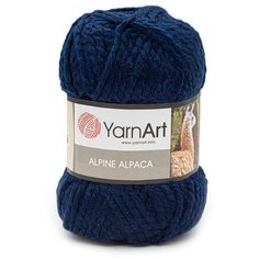 Пряжа YarnArt Alpine Alpaca 150гр 120м (30% альпака, 10% шерсть, 60% акрил) (437 синий) 3 шт