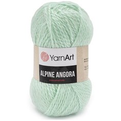 Пряжа YarnArt Alpine Angora 150гр 150м (20% шерсть, 80% акрил) (344 мятный) 3 шт