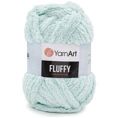 Пряжа YarnArt Fluffy 150гр 70м (100% микрополиэстер) (712 нежно-голубой) 3 шт