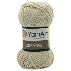 Пряжа YarnArt Creative 50гр 85м (100% хлопок) (223 кремовый), 5 мотков