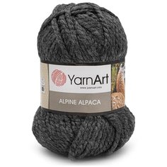 Пряжа YarnArt Alpine Alpaca 150гр 120м (30% альпака, 10% шерсть, 60% акрил) (436 антрацит) 3 шт