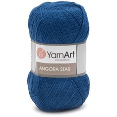 Пряжа YarnArt Angora Star 100гр 500м (20% тонкая шерсть, 80% акрил) (551 синий) 5 шт