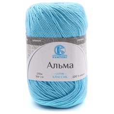 Пряжа Камтекс Альма 50гр. 170м. (100% хлопок) (024 бирюза) 5 шт