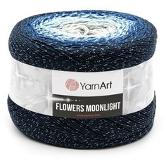 Пряжа YarnArt Flowers Moonlight 260гр 1000м (53% хлопок, 43% полиакрил, 4% металлик) (3261 секционный) 2 шт