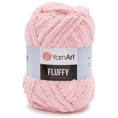 Пряжа YarnArt Fluffy 150гр 70м (100% микрополиэстер) (714 розовый) 3 шт