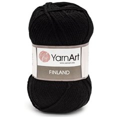 Пряжа YarnArt Finland 100гр 200м (100% акрил) (30 черный) 5 шт