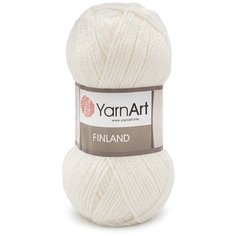 Пряжа YarnArt Finland 100гр 200м (100% акрил) (150 белый) 5 шт