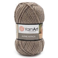 Пряжа YarnArt Alpine Alpaca 150гр 120м (30% альпака, 10% шерсть, 60% акрил) (432 бежево-серый) 3 шт