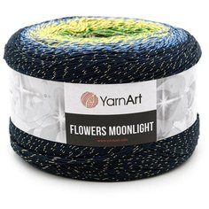 Пряжа YarnArt Flowers Moonlight 260гр 1000м (53% хлопок, 43% полиакрил, 4% металлик) (3250 секционный) 2 шт