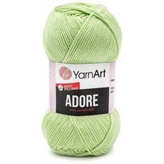Пряжа YarnArt Adore 100гр 280м (100% акрил с эффектом анти-пиллинга) (359 светло-зеленый) 5 шт