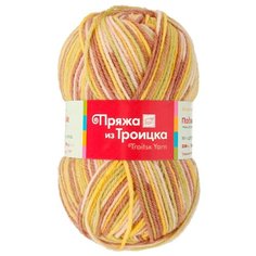 Пряжа из Троицка Подмосковная принт, секц. 100гр. 250м. (50%шерсть, 50%акрил) (7092 принт) 10 шт Троицкая камвольная фабрика