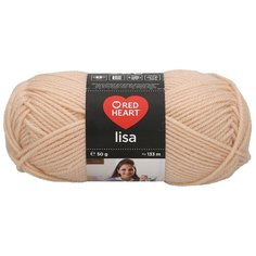 Пряжа Red Heart Lisa 50гр 133м (100% акрил) (06969 натуральный) 10 шт