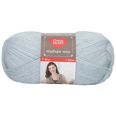 Пряжа Red Heart Mohair Mix 50гр 270м (10% мохер, 10% шерсть, 80% акрил) (00471 королевский мятный) 10 шт