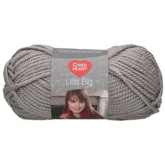 Пряжа Red Heart Lisa Big 200гр 120м (100% акрил) (00198 серый) 5 шт