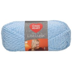 Пряжа Red Heart Lisa Lurex 50гр 133м (97% акрил, 3% полиэстер) (00014 св.-голубой) 10 шт