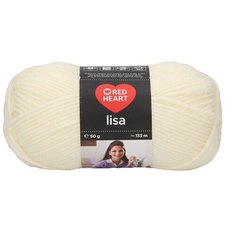 Пряжа Red Heart Lisa 50гр 133м (100% акрил) (00288 бежевый) 10 шт