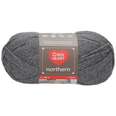 Пряжа Red Heart Northern 100гр 210м (100% акрил) (08242 т.-серый) 5 шт
