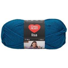Пряжа Red Heart Lisa 50гр 133м (100% акрил) (08195 петрол) 10 шт