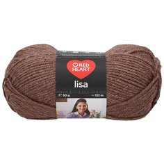 Пряжа Red Heart Lisa 50гр 133м (100% акрил) (08197 древесный меланж) 10 шт