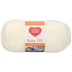 Пряжа Red Heart Baby 185 50гр 185м (100% акрил) (01002 кремовый) 10 шт
