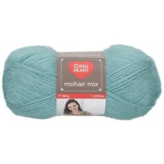 Пряжа Red Heart Mohair Mix 50гр 270м (10% мохер, 10% шерсть, 80% акрил) (00628 зеленый) 10 шт