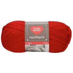 Пряжа Red Heart Northern 100гр 210м (100% акрил) (08237 т.-красный) 5 шт