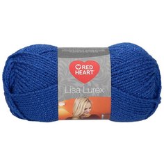Пряжа Red Heart Lisa Lurex 50гр 133м (97% акрил, 3% полиэстер) (00005 голубой) 10 шт