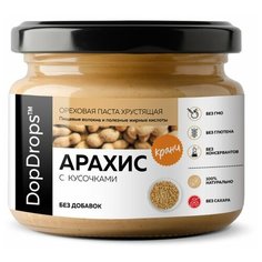 Арахисовая паста хрустящая DopDrops Кранч без добавок 250г