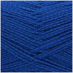 Пряжа YarnArt Gold 100гр 400м (92% акрил, 8% металлик) (9045 синий) 5 шт