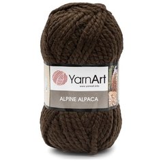 Пряжа YarnArt Alpine Alpaca 150гр 120м (30% альпака, 10% шерсть, 60% акрил) (431 коричневый) 3 шт