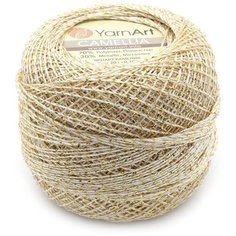 Пряжа YarnArt Camelia 20гр 190м (70% полиэстер, 30% металлик) (430 светлое золото) 10 шт