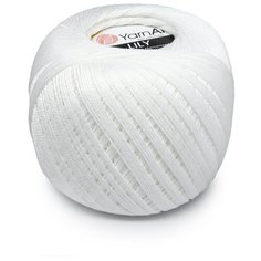 Пряжа YarnArt LILY 50гр 225м (100% хлопок) (1000 белый) 8 шт