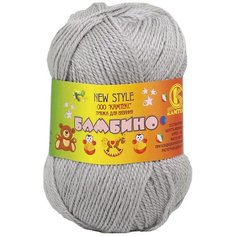 Пряжа Камтекс Бамбино 50гр. 150м. (35% шерсть меринос, 65% акрил) (168 светло-серый) 10 шт