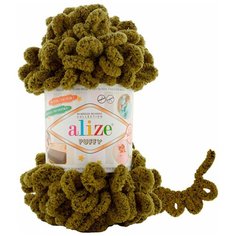 Пряжа Alize Puffy 100г 9м (100% микрополиэстер) (719 Крокодил) 5 шт