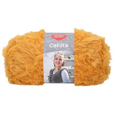 Пряжа Red Heart Calista 100гр 60м (100% полиэстер) (00003 охра) 5 шт