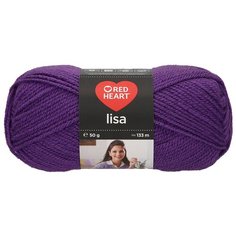 Пряжа Red Heart Lisa 50гр 133м (100% акрил) (08303 фиалетовый) 10 шт