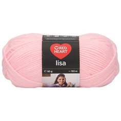 Пряжа Red Heart Lisa 50гр 133м (100% акрил) (00206 роза) 10 шт