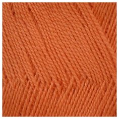 Пряжа Камтекс Шалунья лайт (55%шерсть, 45%акрил) (068 апельсиновый), 10 мотков