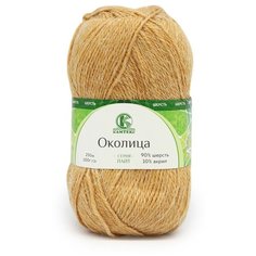 Пряжа Камтекс Околица 100гр. 250м (шерсть 90%, акрил 10%) (112 золотистый) 5 шт