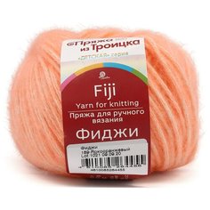 Пряжа из Троицка Фиджи 50гр. 95м. (20% мериносовая шерсть, 60% хлопок, 20% акрил) (189 ярко-оранжевый) 5 шт Троицкая камвольная фабрика