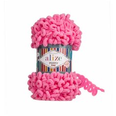Пряжа Alize Puffy Fine 100г 14м (100% микрополиэстер) (121 леденец) 5 шт