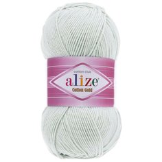 Пряжа ALIZE Cotton gold (55%хлопок,45%акрил)ТУ (533 Пастельно-серый) 5 шт
